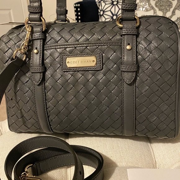 ✨SOLD!✨Cole Haan Genevieve NWT! Woven Leather Bag - Picture 8 of 14